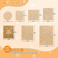 Dog Heating Pad，32×20 In Heating Pad For Dogs, Intelligent Temperature Control Switch With Normally Open On Function,Whelping Box With Reinforced Electric Wire Rope, Plush Fabric Cotton Cover-Apricot