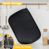 Conlun Dog Food Mat,1/2 Inch Raised Edges Cat Feeding Mat for Spill Containment,BPA-Free Silicone - 24"L x 16"W / Grey - image 4
