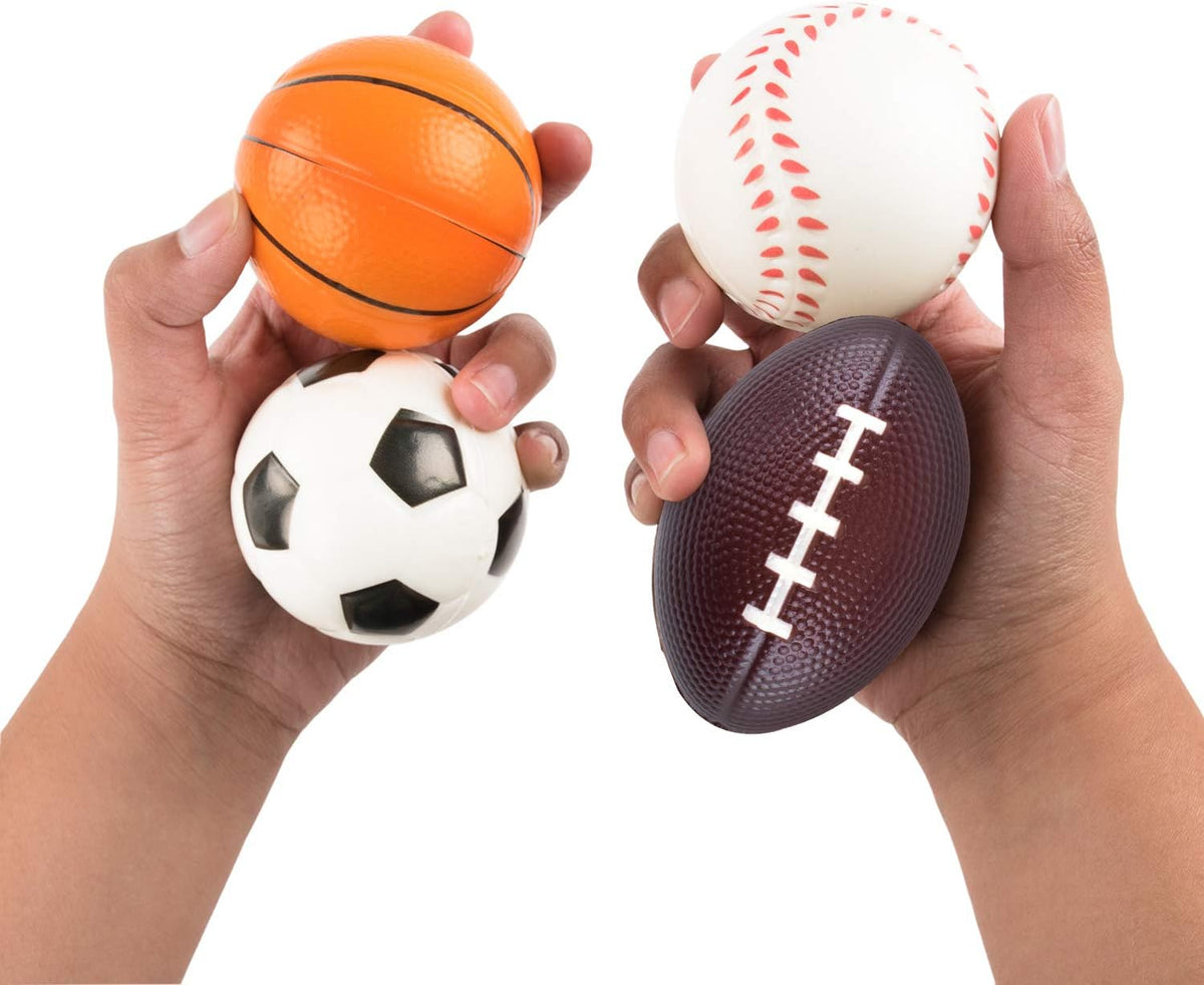 Super Z Outlet 12 pack of mini foam sports balls in soccer style - view 8