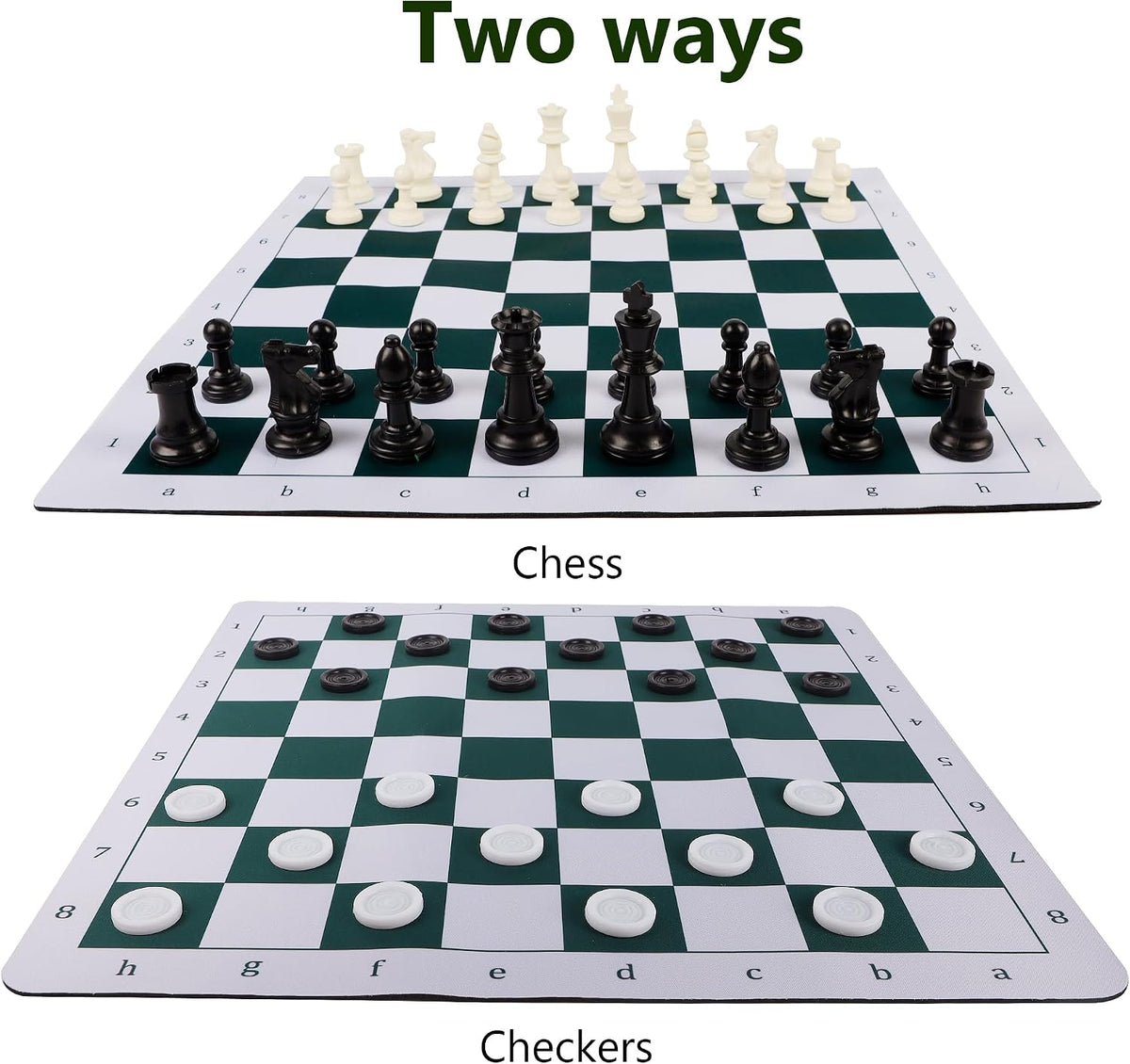 Juegoal 20" Portable Chess & Checkers Set - image 2