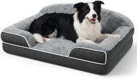 Orthopedic Dog Bed for Extra Large Dogs - Dark Grey / 35.0"L x 25.0"W x 7.0"Th