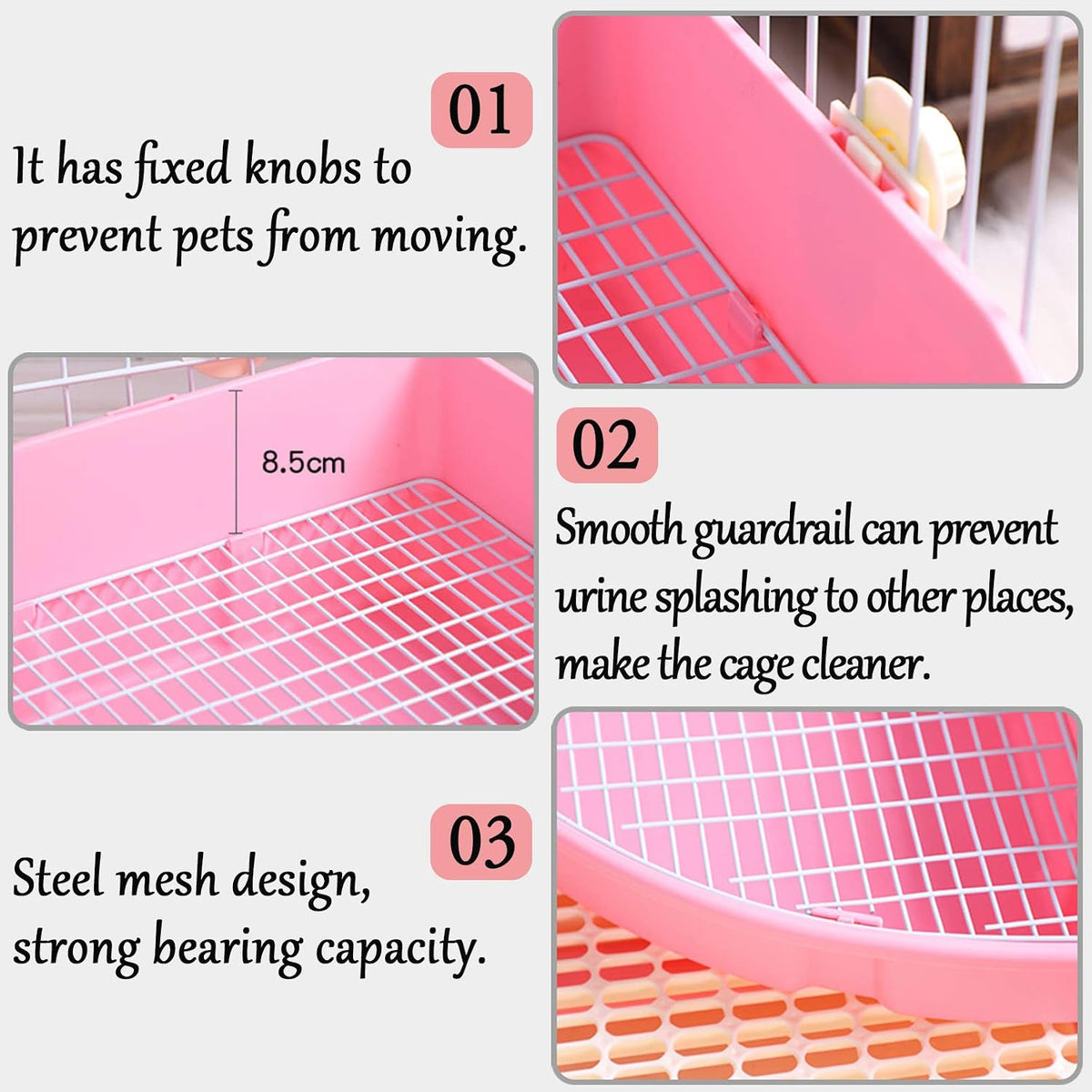 Large Rabbit Litter Box Bunny Corner Toilet Box Potty Trainer Bigger - Blue - image 3