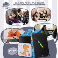 [2 Pack] Genialba LCD Writing Tablet 10-Inch Colorful Doodle Board - Black / 12 Inch / 1 - image 4