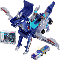 lavekywasa transforming unicorn car toy made from two collision sports cars - view 3