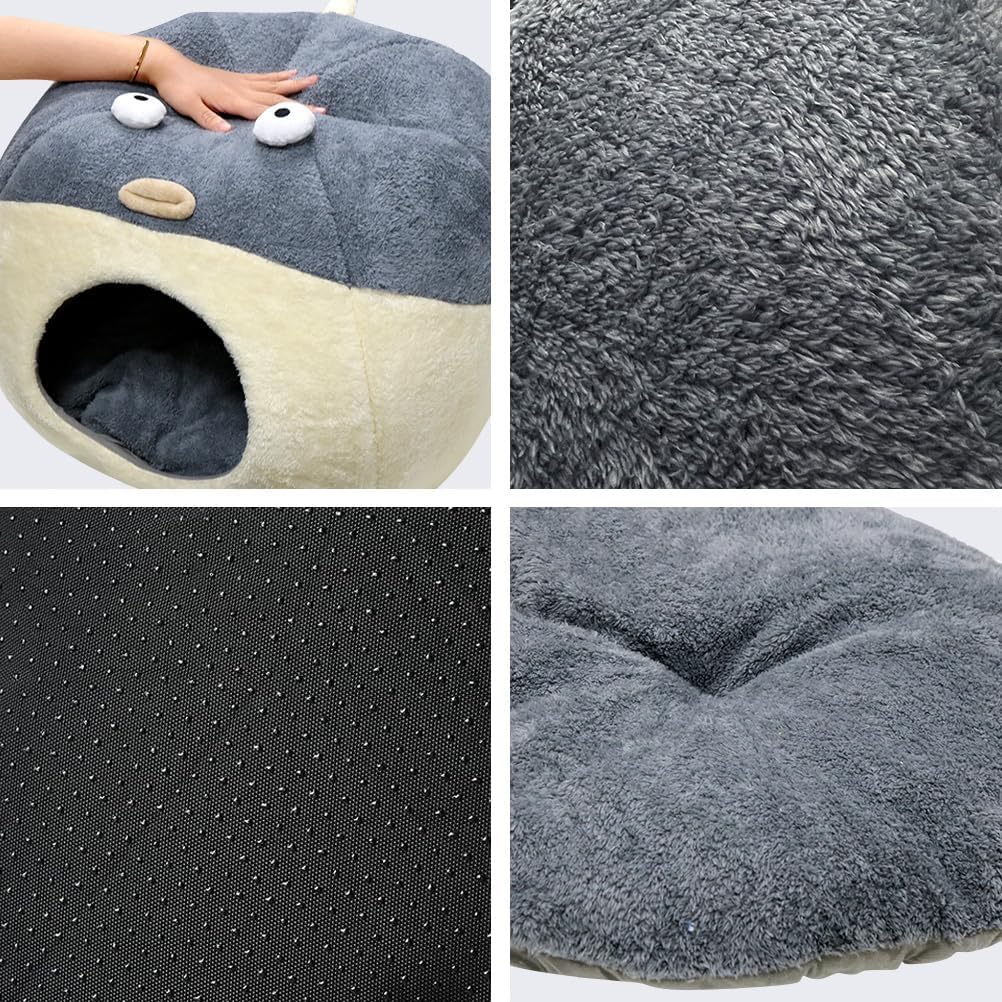 Cat Beds for Indoor Cats-Cat Bed Cave - XL 19.7'' / Grey - image 4