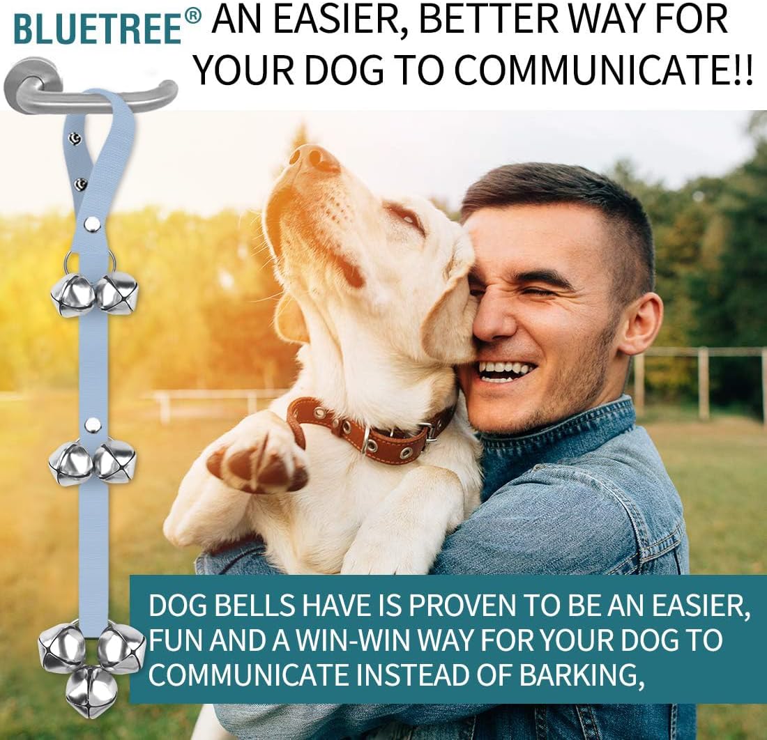 BLUETREE Dog Doorbells Premium Quality Training Potty Great Dog Bells - 04-Light Blue - image 3