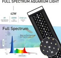 hygger Auto On Off LED Aquarium Light - 42W (for 48-54 inch tank) - image 2
