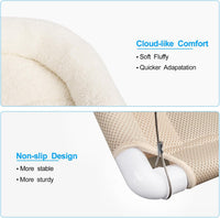 Cat Window Hammock – Mess-Free Waterproof Cats Window Perch for Large Cats, Strong Suction Cup - Cushion Bed Set - image 3