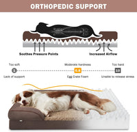 Orthopedic Dog Beds Large Sized - Dark Brown / L (35"x 25"x 6.5") - image 2