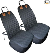 Paw Jamboree 2PCS Dog Car Front Seat Covers Scratch-Proof Pet Car Seat Cover Non-Slip Car Seat Protector for Dogs Bucket Seat Cover for Trucks, Cars & SUVs