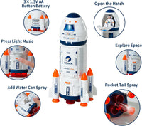 Wbzle space capsule rocket toy with lights, sound and astronaut figure - view 15