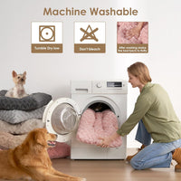 EHEYCIGA Washable XL Dog Beds Large Sized Dog - Pink / 47" x 29"x 4" - image 4