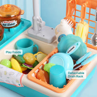 CUTE STONE Color Changing Play Kitchen Sink Toys - Blue - image 4