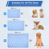 Dog Cooling Mat 36"x23", Cool-Chill Cool Fiber - 48.0" Large x 28.0" W x 0.5" Th - image 2