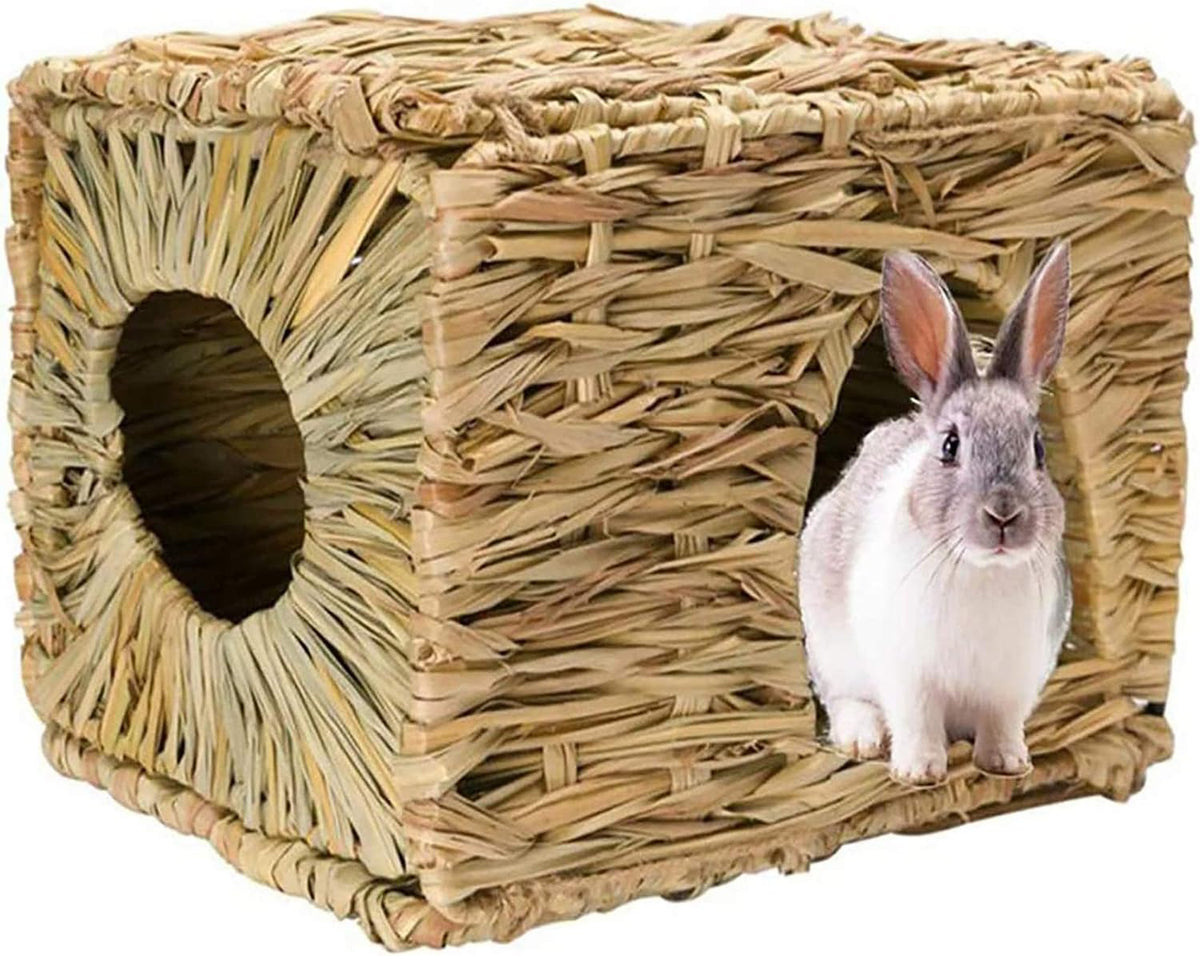Extra large hand woven seagrass rabbit grass house for small animals