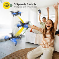 Holy Stone HS190 Foldable Mini Nano RC Drone for Kids Gift Portable - BLUE - image 3