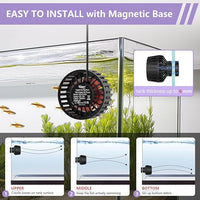 hygger Mini Aquarium Wave Maker for 15-40 Gallon Fish Tank with Magnetic Base Adjustable Powerhead for Saltwater and Freshwater Up to 792 GPH