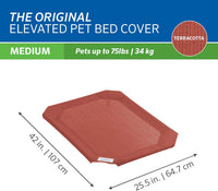 Original Pet Bed Replacement Cover - Medium / Terracotta - image 3