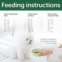 Nature's Protection Superior Care White Dogs Rice Based Dry Dog Food - High Protein, Tear Stain Dog Food for Small & Mini Breeds Light Coated Adult Dogs, Fresh Pet Meal, Lamb and Rice, 22 lb