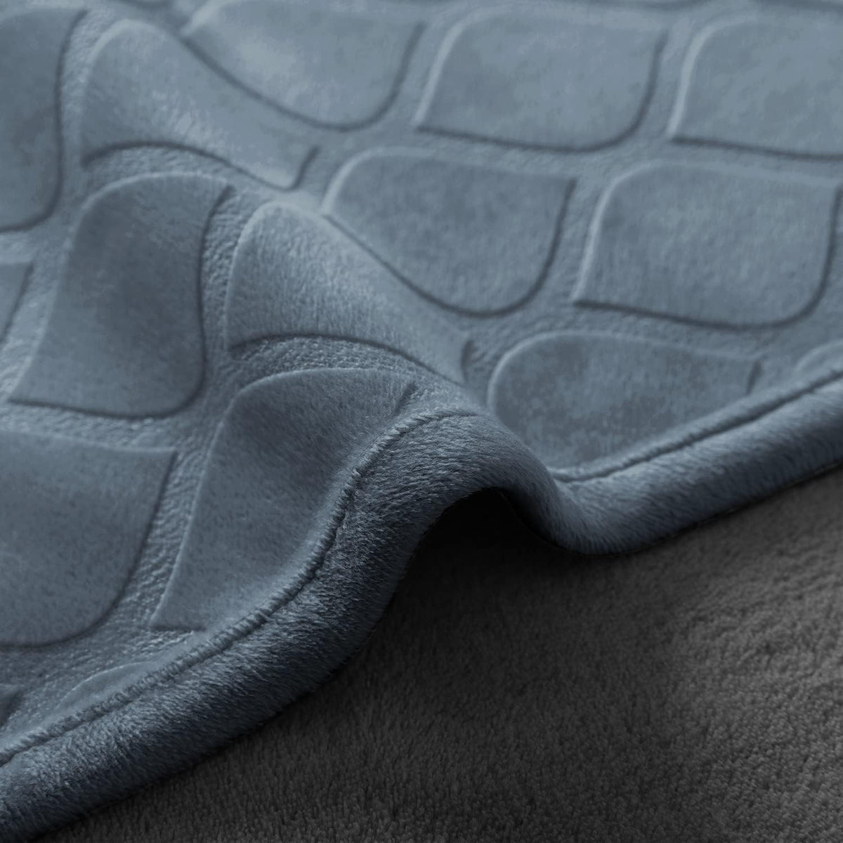 Waterproof Dog Blanket, Soft Reversible Throw for Couch & Bed Protection – Essentials for Dogs - Blue+grey / 52x82 Inch (Pack of 1) - image 3