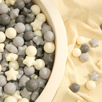 TRENDPLAY Star Ball Pit Balls for Toddlers 50 100 200 Count Star - Gradient Creamy Gray / 200 - image 4