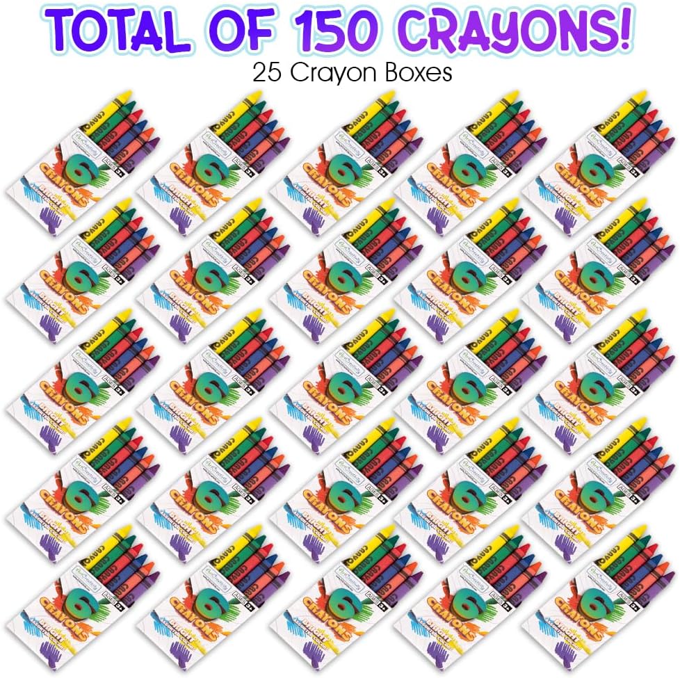 ArtCreativity Bulk Crayon Packs - 25 Set of 6-Packs (150 Ct) - image 2