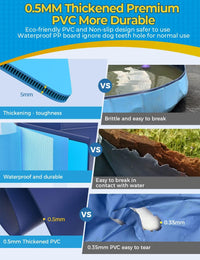 VISTOP Extra Large Foldable Dog Pool XXL - XXL- 67" x 12" / Blue - image 2