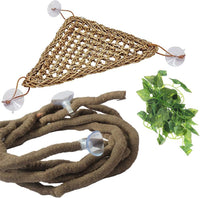 PINVNBY Bearded Dragon Hammock, Bearded Dragon Tank Accessories - 3 PCS