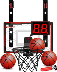 HopeRock Indoor Basketball Hoop for Kids - red adjustable basketball hoop