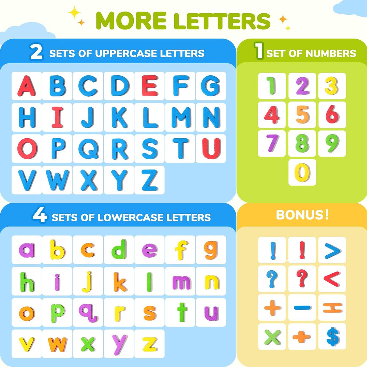 Gamenote Magnetic Alphabet Letters Kit - 178PCS - image 2