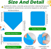Jenaai blue kickball set with 10 inch ball, rubber bases, cones, scoreboard and pump - view 22