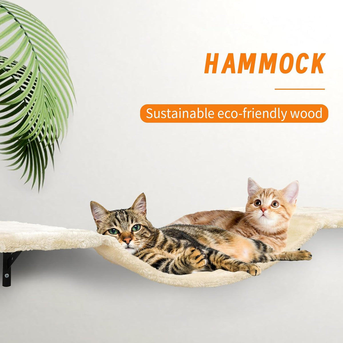 Cat Wall Shelves, Space-Saving Wood Cat Wall Furniture for Indoor Cats – Essentials for Cats - Beige - image 3