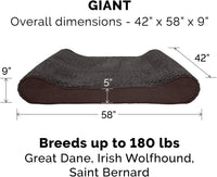 FurHaven Orthopedic Dog Bed for Large Dogs - Giant/XXXL / Chocolate - image 2