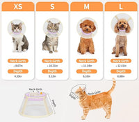 Cat Cone Collar Soft- Adjustable Comfortable Air Mesh Recovery Cone After Surgery to Stop Licking and Scratch, Alternative to Plastic Elizabethan Collar for Cat, Whiskers Freedom (Purple, XS)
