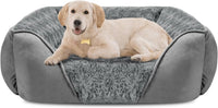 Rectangle Washable Orthopedic Dog Bed for Small - L(30"x 24"x 9") / Light Grey