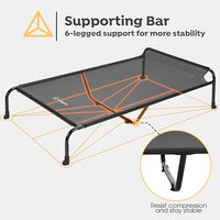 Veehoo Original Elevated Dog Cot Bed - Outdoor, Raised, Cooling, XXL, CWC2417A