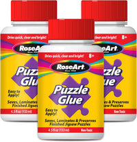 RoseArt Jigsaw Puzzle Glue with Applicator, Saves - Puzzle Glue 3 Pack - image 2