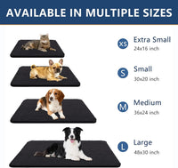 Smiry Dog Door Mat for Muddy Paws 30x20 - 47"X24" / Black - image 3