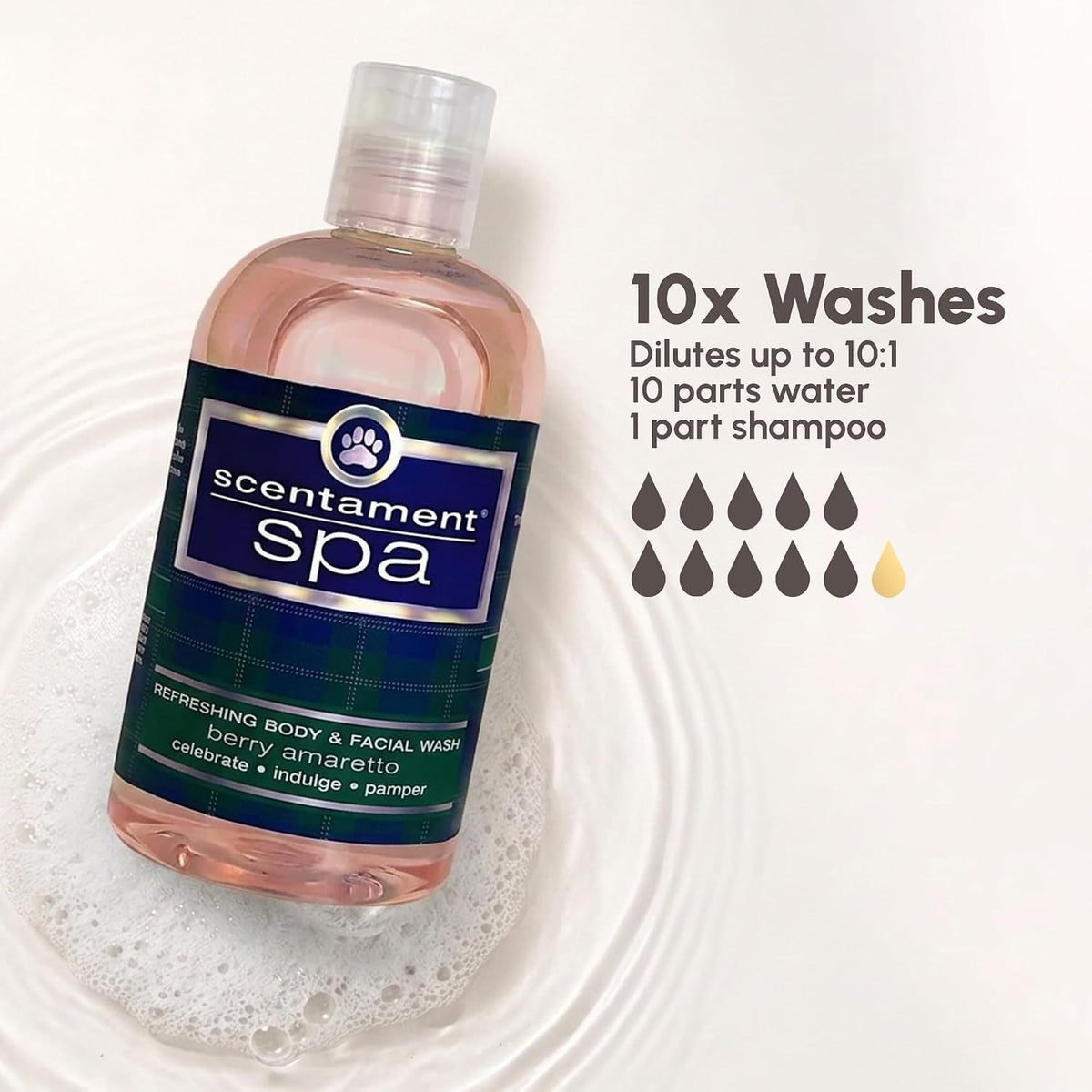 Best Shot Pet Scentament Spa Seasonal Facial & Body Wash - Berry Amaretto / 128 Fl Oz - image 4