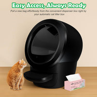 SZEE 120 Count Automatic Cat Litter Box Bags Fit for Litter Box Robot - 120 Count (Pack of 1) / 2.Extra Thick - image 2