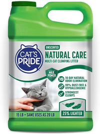 Cat's Pride Total Odor Control, Max Power - 15 pounds / Natural Care Unscented