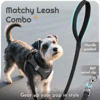 Eagloo Small Dog Harness and Leash Set - M(Chest:16.0"-18.5") / Gray - image 3