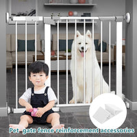 6 PCS White Plastic Triangle Support Feet for Pet and Baby Gates - image 3