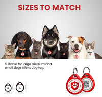 QR Code Cat Tags Personalized Small, Real-time Alerts, Pink – Essentials for Cats - 1 Pack Red / Large-1.2"*1.4" - image 3