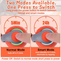 Interactive Cat Toy Ball - Automatic Interactive Cat Toys for Indoor Cats with 3 Tails, 2 Speeds - 2 Pack Orange - image 3