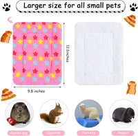 Jetec 4 Pcs Guinea Pig Bed Pads Big Twinkle - Cute Pattern / 10 x 11 Inch - image 2