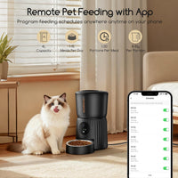 Faroro Automatic Cat Feeder with Camera - Black / 1080P Camera - image 3