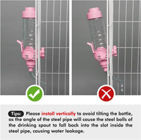 Vannon Water Bottle for Small Animals - 34oz (Pack of 3) / Pink