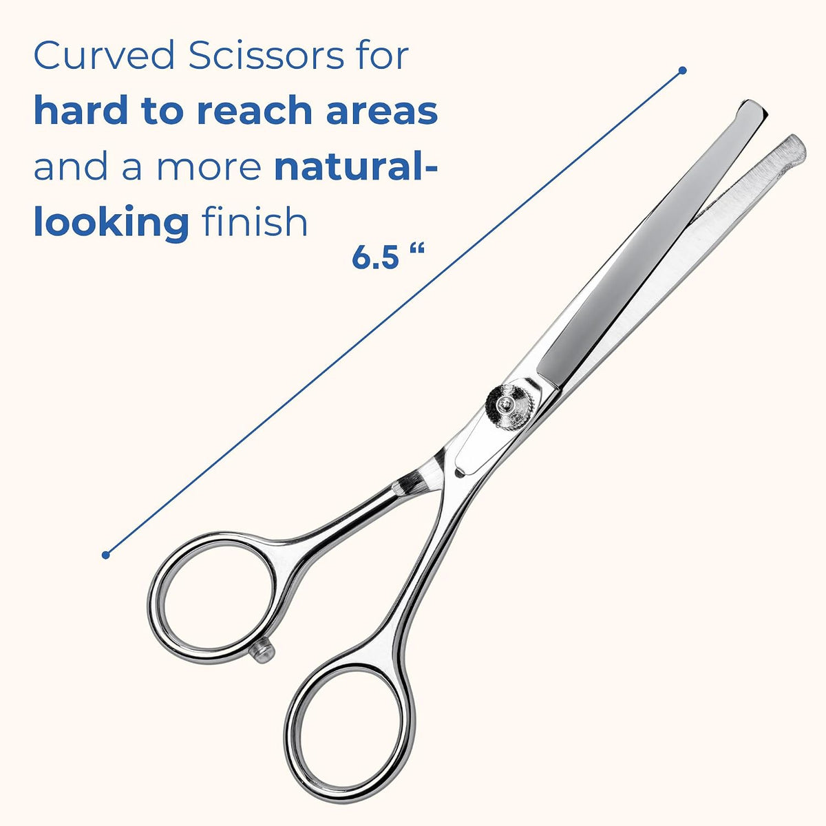 Pet Grooming Scissors Set, Round Tip Shears for Dogs & Cats - image 3
