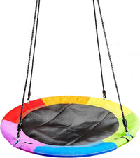 TURFEE 40 inch Saucer Tree Swing 900Lb Weight Capacity - Rainbow - image 2